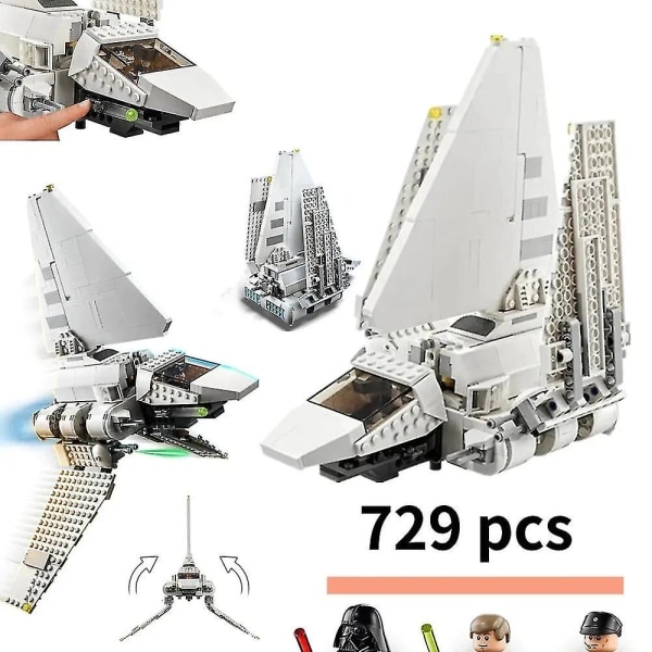 75302 Space War Imperial Shuttle Byggklossar Kit Luke Skywalked Building Toy Diy Julklappar Till Barn Leksaker För Pojkar