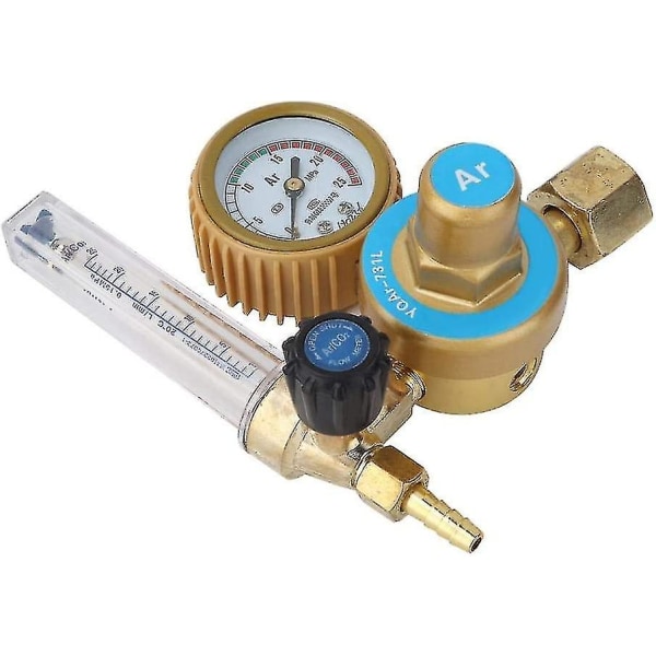 Argon Co2 Flow Meter Regulator, trykkmåler 0~25mpa, Universal Argon Co2 sveiseregulator trykkreduksjon