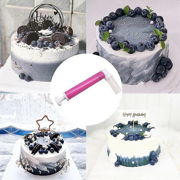 Cake Airbrush Kevyt kätevä muovinen manuaalinen jälkiruokakoristelu jälkiruokataloon
