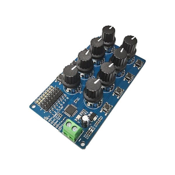 8CH Rotationsknap Servo Driver 8 Kanals/Vejs Styringskort Overstrømsbeskyttelse Servo Tester Servo Controller