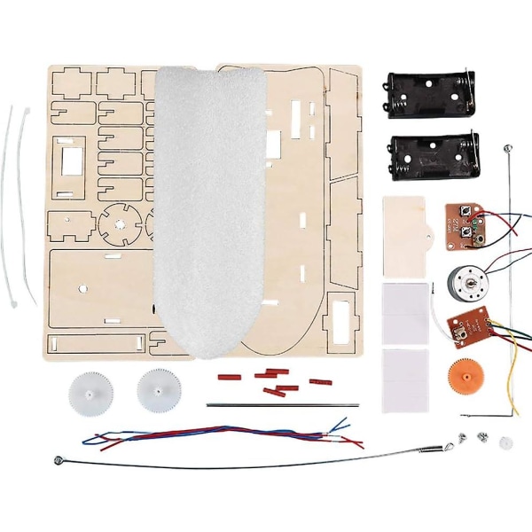 Träsegelfartyg Skeppsbyggsats, Harvey Segelsmodellstudenter DIY Paddelhjul Skeppsmontering Modell Fjärrkontroll Utbildningsleksak Materialkit Barn Utbildning