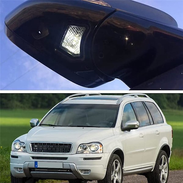 2 st LED-lampor under backspegel Välkommen Pöls för C30 C70 S40 S60 S80 V40 V50 V70 XC70 XC90 3121