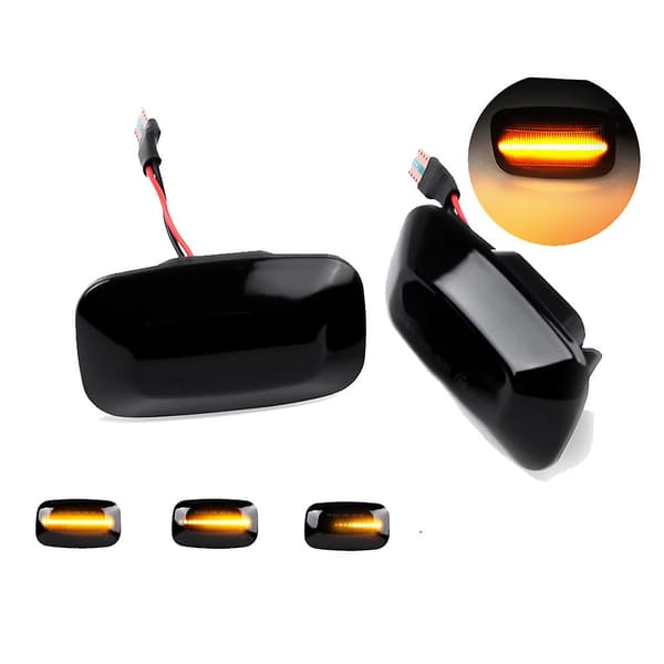 Dynamisk LED-sidemarkerlys Blinklys for Cruiser 70 80 100-serie