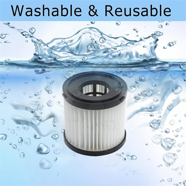 2 pakke våd/tør Hepa filter til 18v One+ våd/tør støvsuger dele Pcl733, Pcl734, P3240