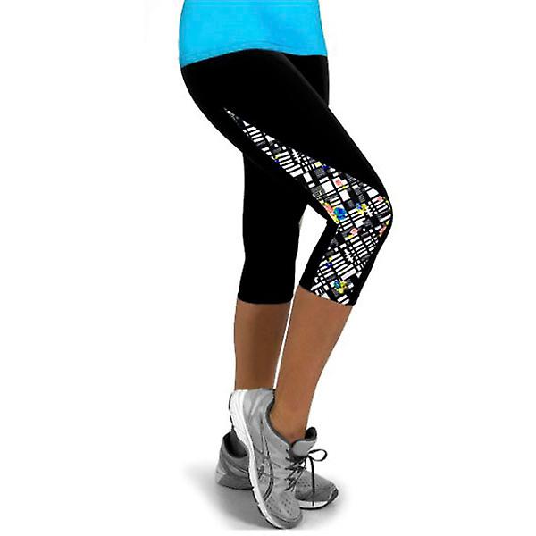 Kvinnor Leggings Yogabyxor Träning Löpsport Shorts C M