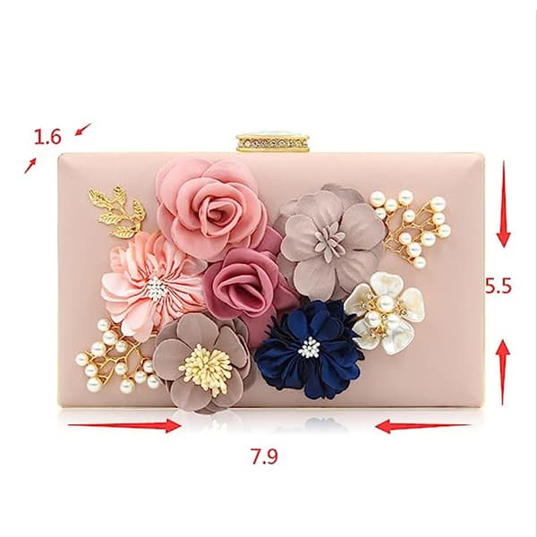 Brude Bryllup Clutch Tasker, Blomsterdesign, Brud, Fest