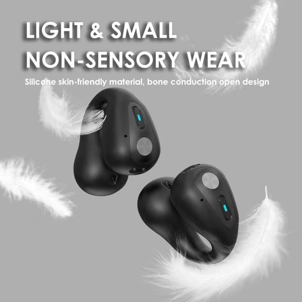 Avokorvaiset luujohdin-kuulokkeet, langattomat Bluetooth-luujohdin-kuulokkeet, kuntosali, urheilu, juoksu, kuntoilu, korvatulpat