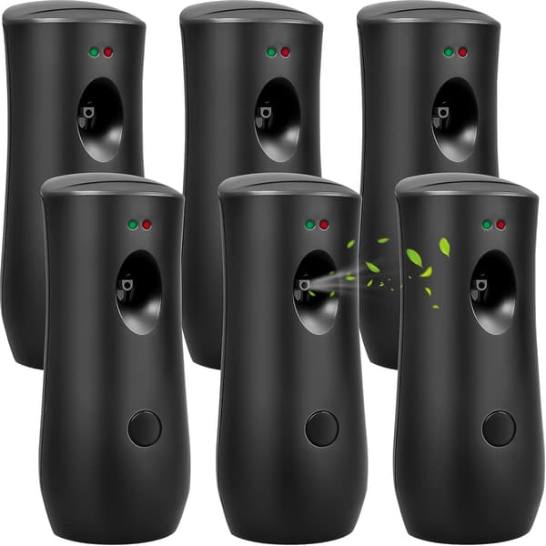 6-pack automatiska doftspridare – aerosolspridare för 300 ml refill.