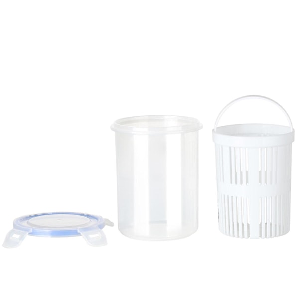 Pickle-krukke med si-indsats, Deli-opbevaringsbeholder, Pickle-holder-løfter Ny