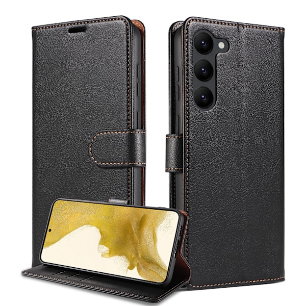 Sopii Samsung S25plus -puhelimen nahkakotelolle S25 Edge -puhelimen kotelolle S24 RFID -uudelle läppäkotelolle S21