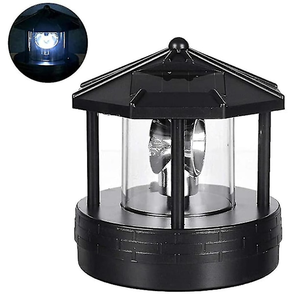 Solcelled Rotasjonssøyle Lys Hage Hageplen Lampe Belysning For Utendørs Hjemmedekor