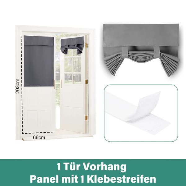 Dørgardiner til døre, vinduer, vaskbare, lette at installere