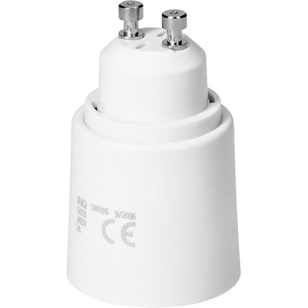 GU10 til E27 Pærefatningsadapter, GU10 til E27 LED Pærefatningsadapter, GU10/E27 Baseadapter, Lampefatningskonverter