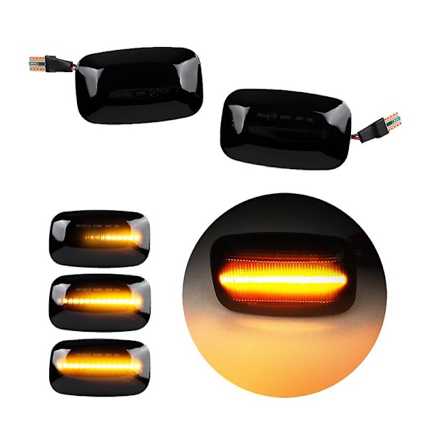 Dynamisk LED-Sidemarkerlys Blinklys til Cruiser 70 80 100 Serie