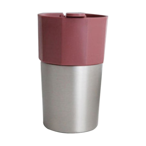 Uknuselige kopper Tumbler Milk Cups Tekrus med lokk 5 farger for venner (Farge: Burgundy)