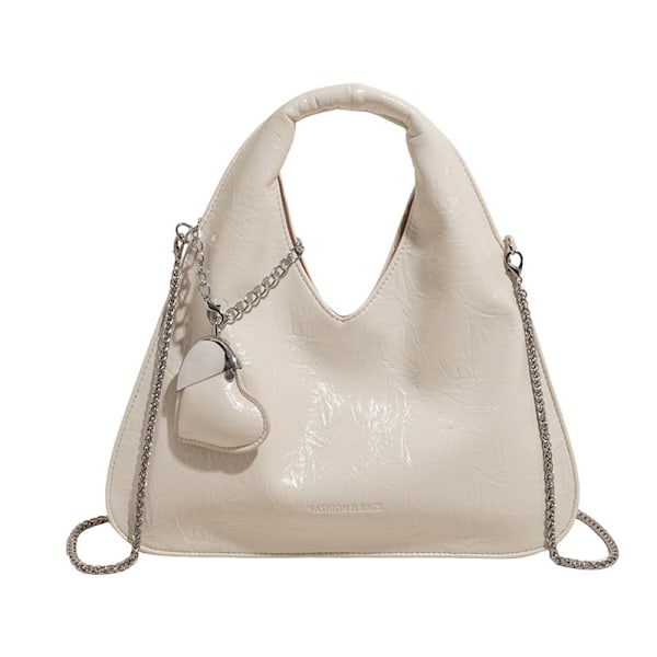Niche design dame taske ny stil high-end atmosfære alsidig håndtaske unik specialformet skulder messenger taske White