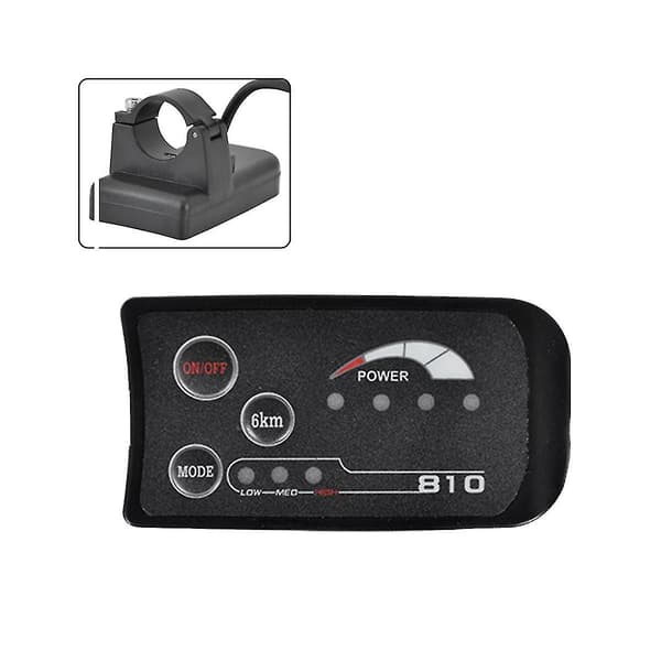 6pin S810 E-cykel Led Display Meter Ip65 36v Til Elektrisk Cykel Elektrisk Cykel Meter