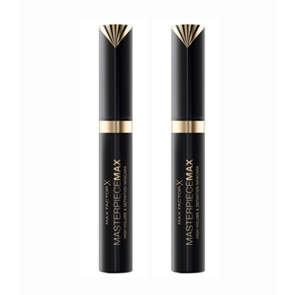 Højkvalitets 2-pak Max Factor Masterpiece Max Mascara Sort 7.2ml Sort Sort Sort