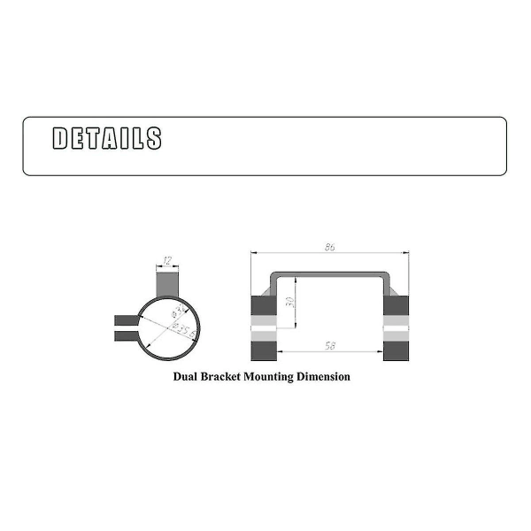 Elektrisk sykkelsystem skjermbrakett - Kt Lcd3 skjermholderbrakett for ebike Kunteng Kt Lcd 3