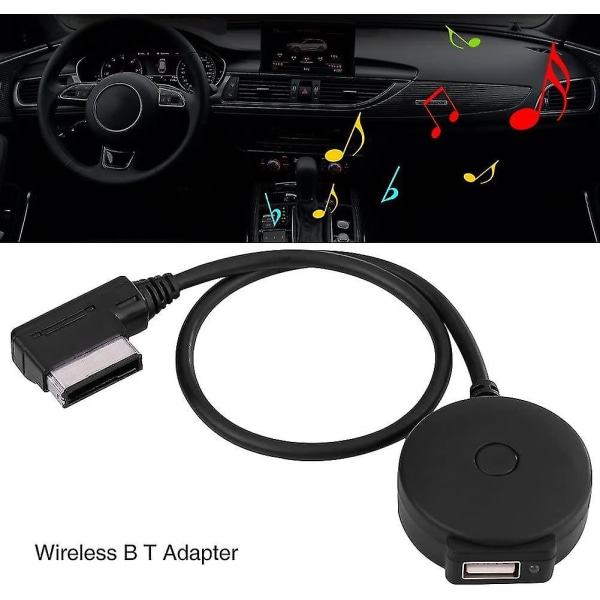 Ami Mdi Bluetooth Music Aux och USB adapterkabel för A4 A6 Q5 Q7 (2009 och senare) - USB