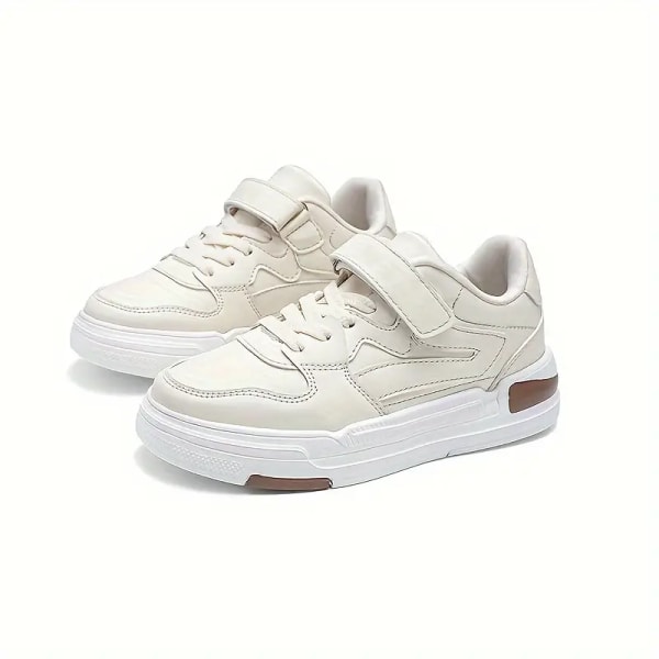 Dreng Trendy Farveblok Skate Sko, Komfortable Skridsikre Termiske Sneakers, Vinter Apricot 38