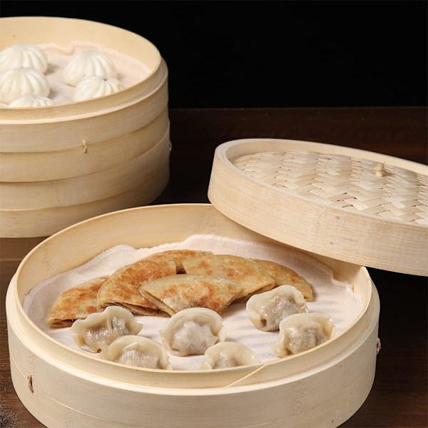 15 stk. Dampmåtte Bomuld Dampmåtte Mesh Dampmåtte til Dampkurv Damp Dim Sum Velegnet til Brug i Hjemmekøkkenet