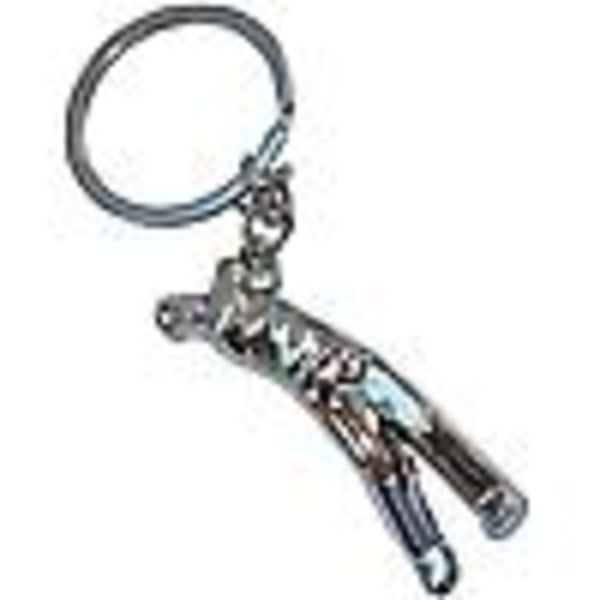 Bassin and Brown Golfer Key Ring - Silver