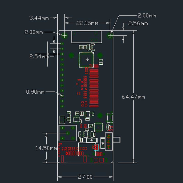 Lora32 V2.1 Esp32 Bluetooth Wifi trådløs modul 433mhz 0,96 tommer Bluetooth Wifi trådløs modul S