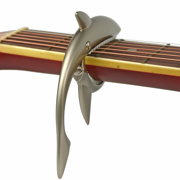 Metall Gitarr Capo Hajformad Capo För Akustisk Och Elgitarr Med Bra Hand (1st, silver)