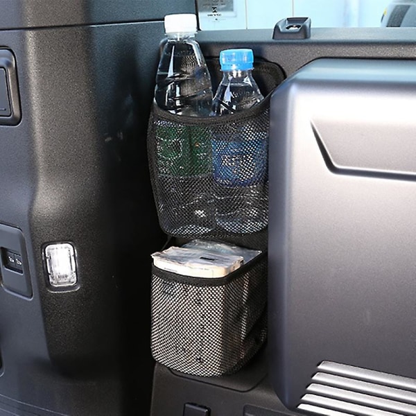 Til Defender 110 2020 Bilstyling Stoff Sort Bagagerumsside Opbevaringsnetpose Opbevaringspose Biltilbehør