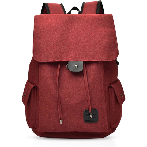 Backpacks School Bags Teenager School Bags Boys School Bags Leisure Backpacks Girls Travel Bags Men Women With Usb Port Children's Daypack Canvas,red