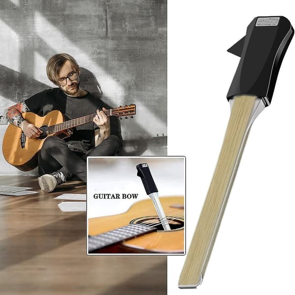 Gitarrbåge Båge Gitarrplock Akustisk Gitarr Prestanda Dubbelsidig Gitarrbåge Med Inbyggt Plock, Kreativ Gåva För Nybörjare