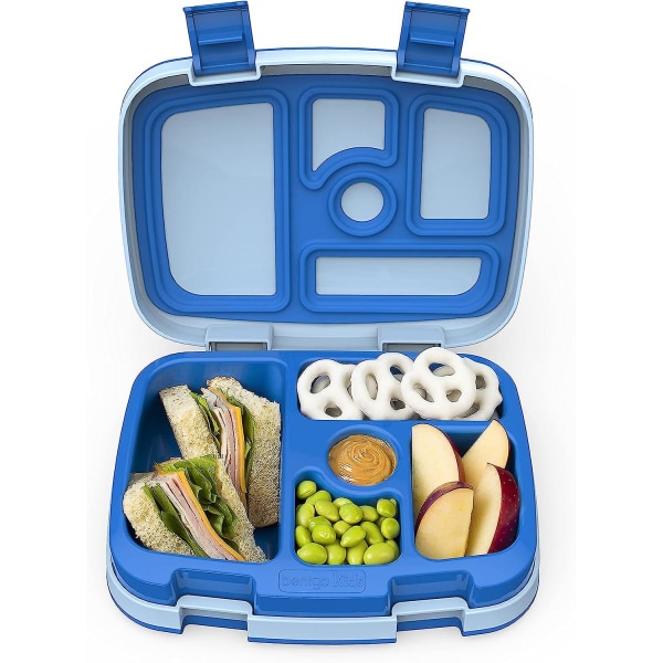 Barnens Bento-Stil 5-Fack Lunchbox - Perfekta Portionsstorlekar för Åldrarna 3 till 7 - Läckagesäker