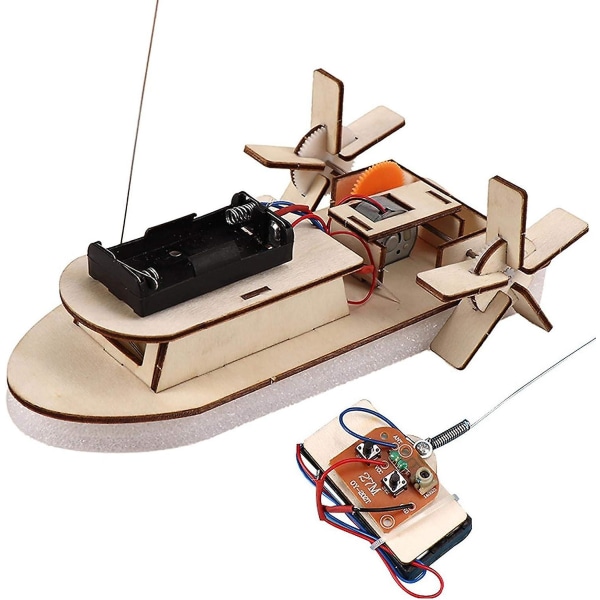 Träsegelfartyg Skeppsbyggsats, Harvey Segelsmodellstudenter DIY Paddelhjul Skeppsmontering Modell Fjärrkontroll Utbildningsleksak Materialkit Barn Utbildning