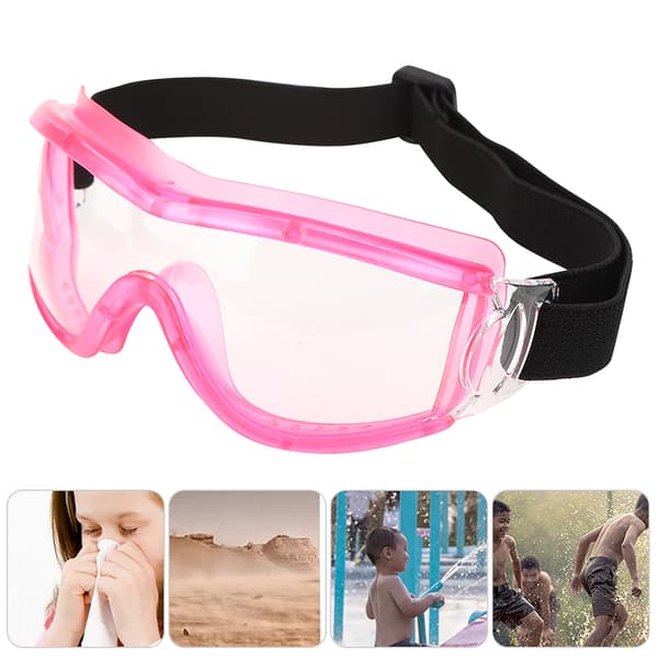 Skyddsglasögon för barn Anti-stänk Barn Antidimma Transparenta Utomhusskyddsglasögon (Rosa)