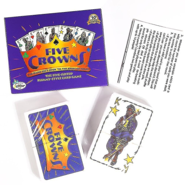 Five Crowns Korttipeli Klassikko Perheen Juhla Rummy Tyylissä Pelattava Interaktiivinen Peli Englanninkielinen Versio Ilmainen Toimitus