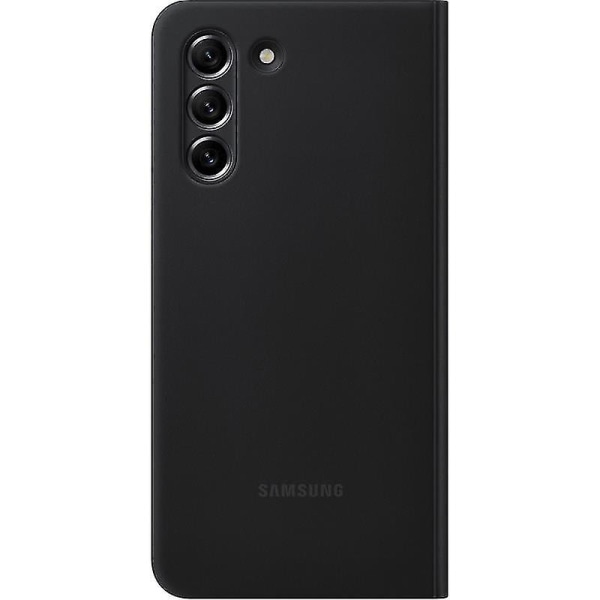 Smart Clear View cover till Galaxy S21 FE - Mörkgrå Bra Premium