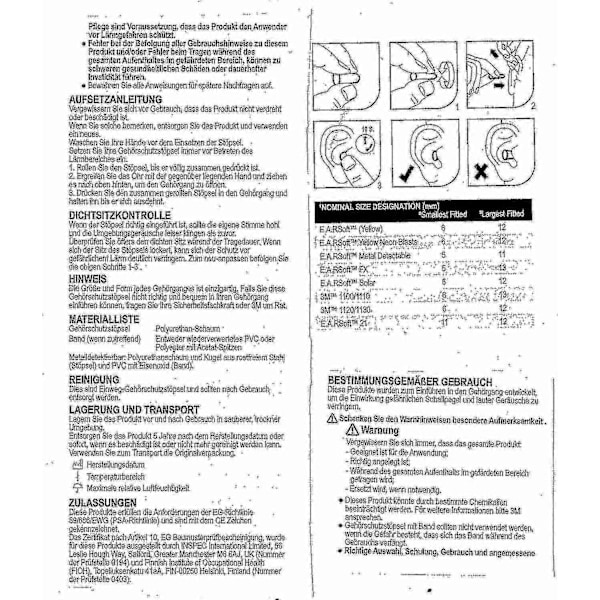 3M Ear Classic -korvatulpat, 50 parin pakkaus, keltainen, Snr = 28 dB, korvan päälle [Branded]
