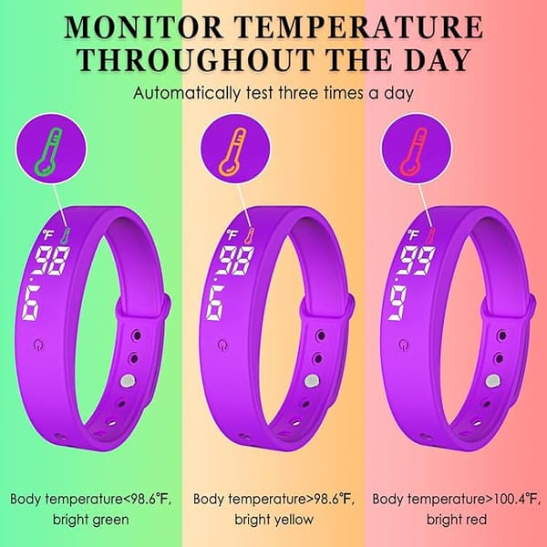 Tyst vibrationslarm armband, lämpligt för par/nyfödda/barn
