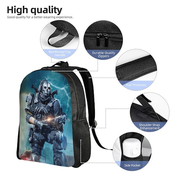 a486 Call of Duty skolryggsäck för tonårsflickor mellanstadiet skolväska  Laptopväskor zxDM486
