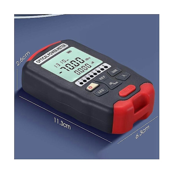 Optisk fiber-effektmeter Fiber Visual Fault Locator 10 bølgelængder Følsom chip Nøjagtig måling Til ledningsføring D7