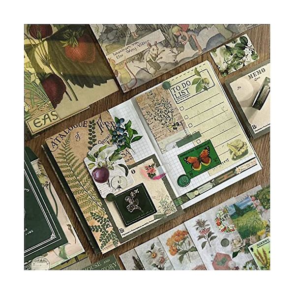Esteettiset Scrapbooking-sarjat, Vintage Scrapbooking-sarjat, Ruudukko, Journalointitarvikkeet, DIY-lahjat, Lapsille