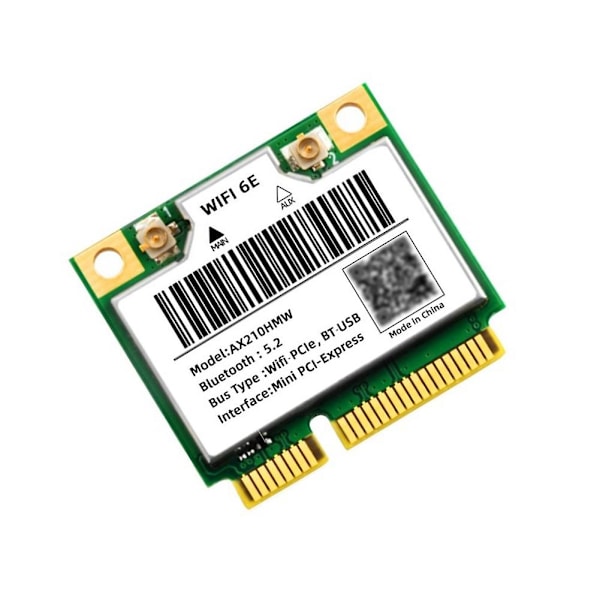 Wifi 6e Ax210hmw Mini Pcie Wifi 6 Wifi-kort för Ax210 5374mbps Bluetooth5.2 802.11ax 2.4g/5g/6g Wif
