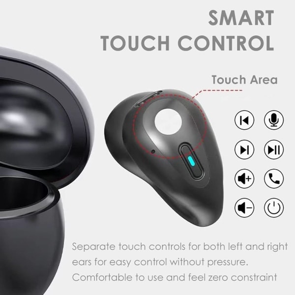 Avokorvaiset luujohdin-kuulokkeet, langattomat Bluetooth-luujohdin-kuulokkeet, kuntosali, urheilu, juoksu, kuntoilu, korvatulpat