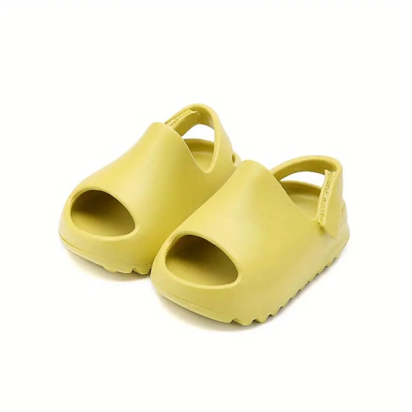 Trendy tykke utendørs sandaler med sklie for jenter, uformelle utendørs sko med ulike farger Grass Green 27