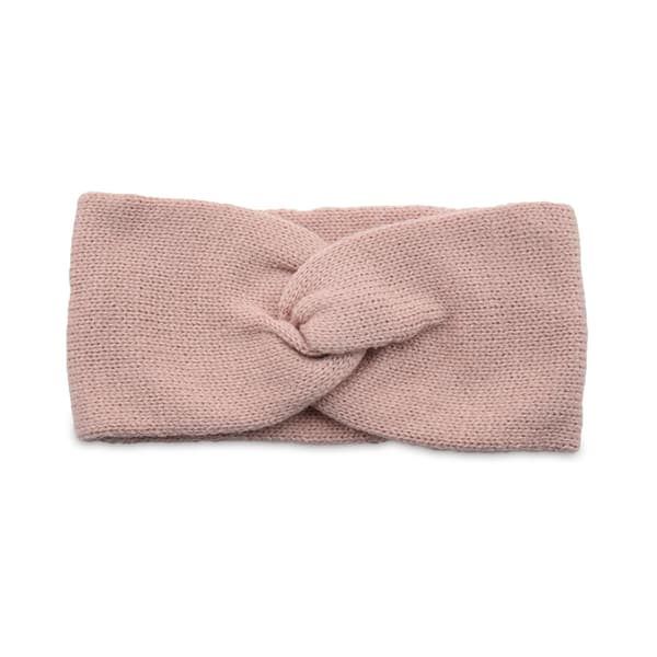 Rosa strikket sklisikkert sportshodebånd for jenter, egnet for dans, løping og sykling