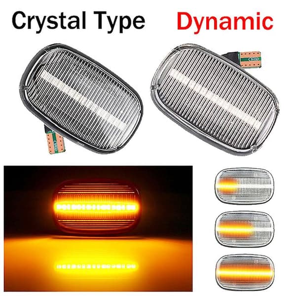 Dynamisk LED-Sidemarkerlys Blinklys til Corolla Celica T19 T20 23 Avensis Starlet P