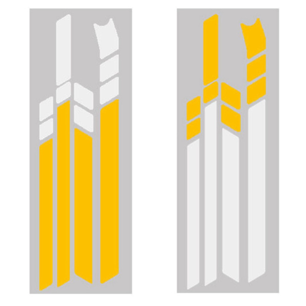 2 Set Vattentäta PVC-Reflekterande Dekaler för Max G30 Kickscooter Vikbara Dekaler - Stil 1 & Stil 2
