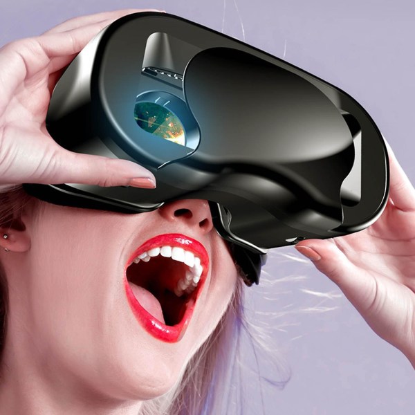 Vr-hodesett for telefoner Virtual Reality-briller med trådløse hodesettbriller for Max filmer og spill