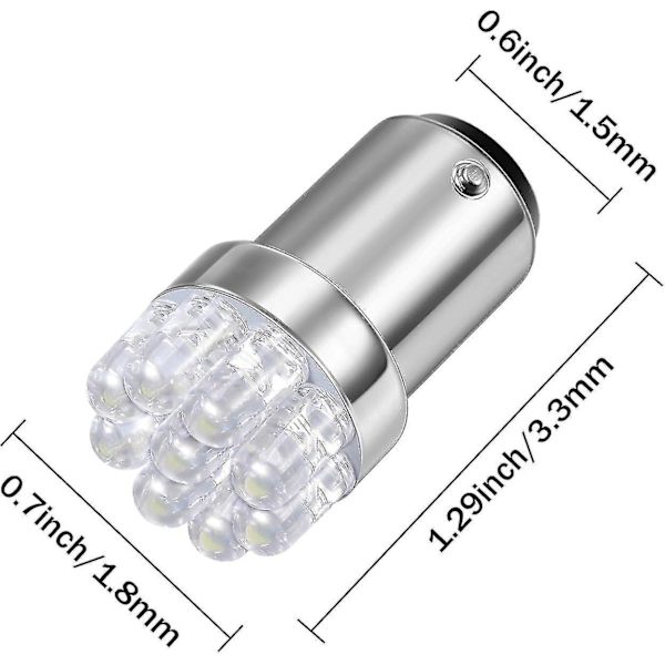 2024 10 stk 1004 Marine LED Erstatningslampe 90 Pære For Båt Navigasjonslys Ba15d LED Pære For Båtlys Båge Heks Marine LED Erstatning Boa